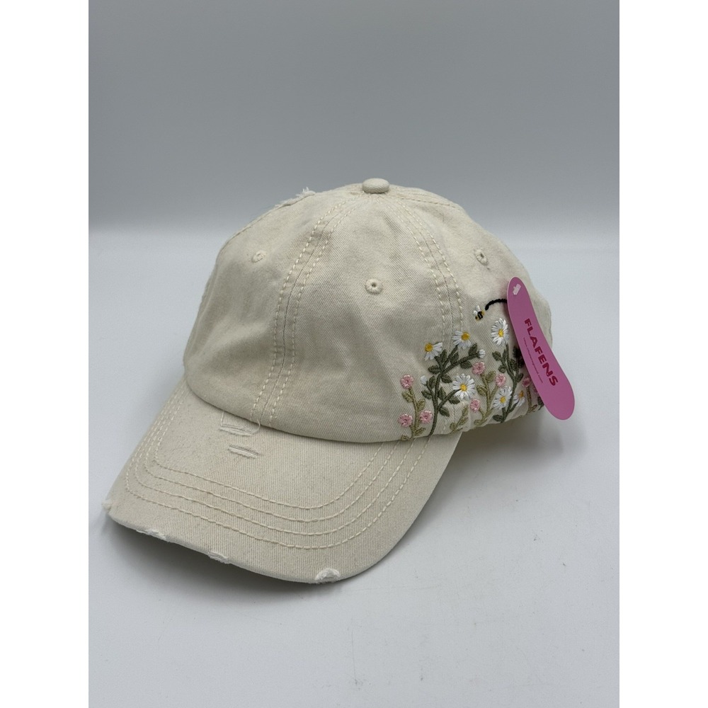 Embroidered Baseball Cap Women Adjustable Soft Breathable 100% Washed Cotton